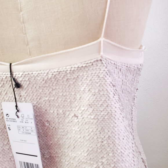 NWT Flip Sequin MNG Mango Matte Camisole Size Small - Picture 4 of 9